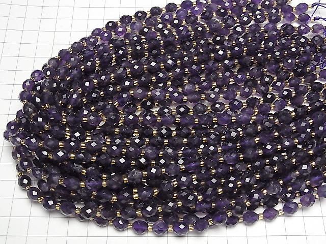 Hochwertig! Amethyst AA++ facettierte Reis 8x6.5mm 1 Strang Perlen (ca. 15 Zoll/37 cm)