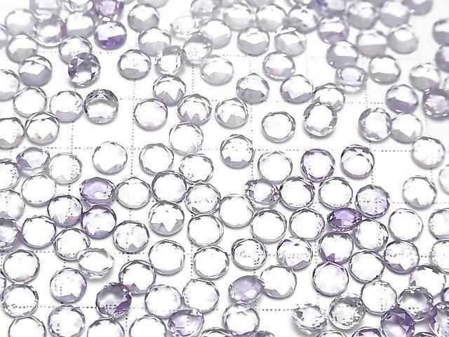 Hochwertiger Amethyst AAA runde Rosenschliff 6x6mm 5 Stück