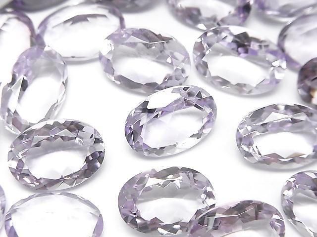 Hochwertiger rosa Amethyst AAA lose Steine oval facettiert 14x10mm 1Stück