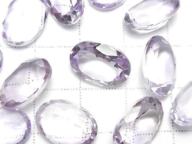 Hochwertiger rosa Amethyst AAA lose Steine oval facettiert 14x10mm 1Stück