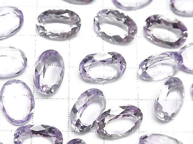 Hochwertiger rosa Amethyst AAA lose Steine oval facettiert 14x10mm 1Stück