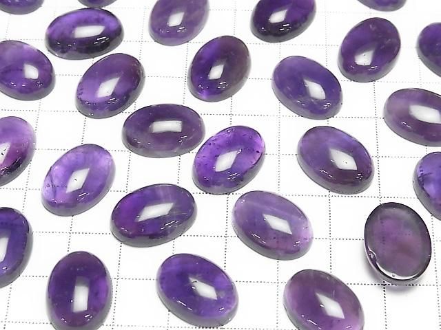 Zambia Amethyst AA+ Oval Cabochon 18x13mm 2Stück