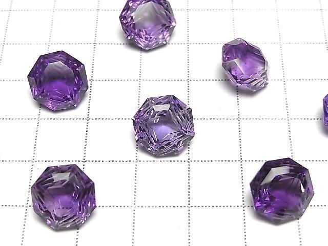 Hochwertiger Amethyst AAA loser Stein achteckig geschliffen 12x12mm 1 Stück