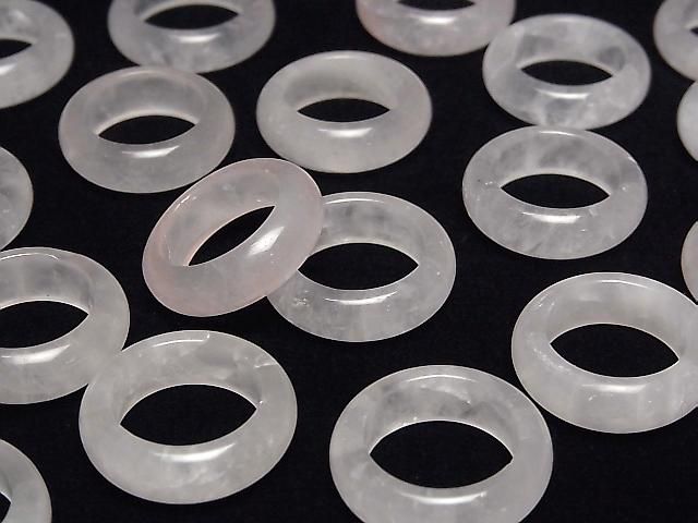 Rosenquarz Ring Größe 14 2 Stück