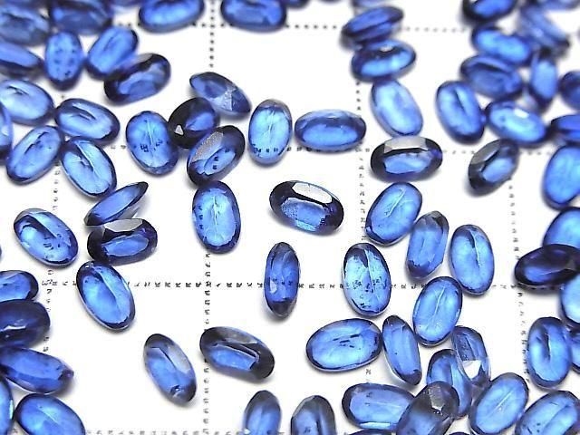 Hochwertiger blauer mystischer Topas AAA loser Stein oval facettiert 5x3mm 10 Stück