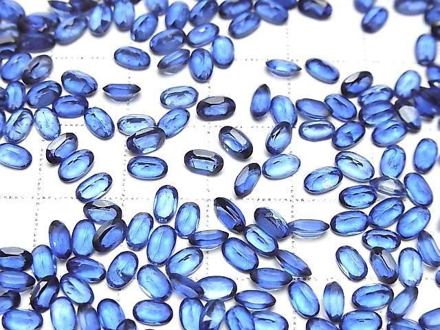 Hochwertiger blauer mystischer Topas AAA loser Stein oval facettiert 5x3mm 10 Stück