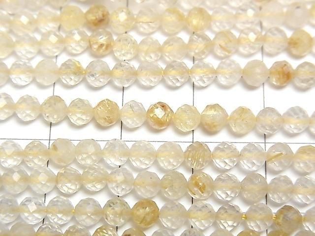 鈦晶 AA++ 切面圓珠 3mm 1串 (約15英吋/37公分)高品質!
