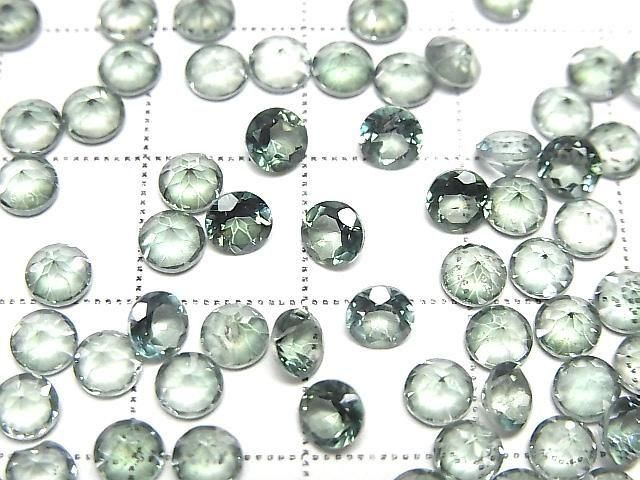 Green Flash Crystal AAA- Loose stone Round Faceted 4x4mm 10pcs