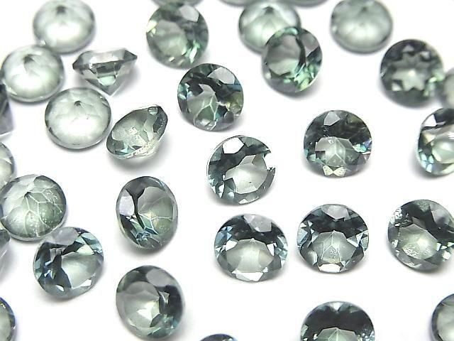 Green Flash Crystal AAA- Loose stone Round Faceted 6x6mm 5pcs