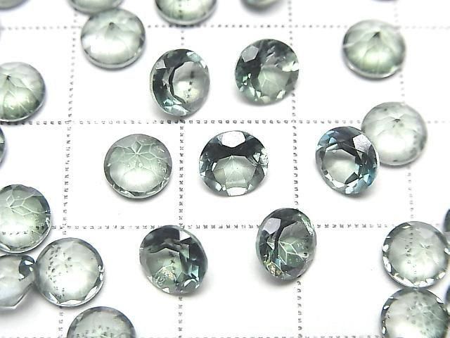Green Flash Crystal AAA- Loose stone Round Faceted 6x6mm 5pcs