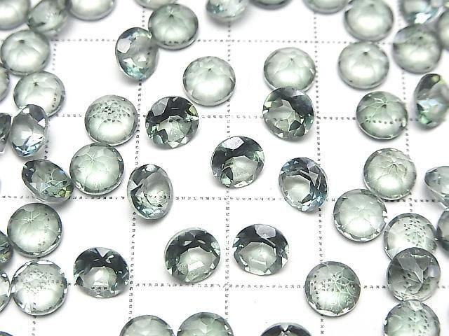 Green Flash Crystal AAA- Loose stone Round Faceted 6x6mm 5pcs