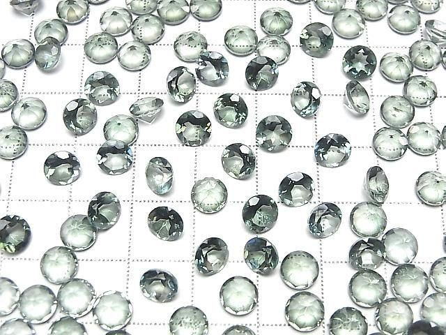 Green Flash Crystal AAA- Loose stone Round Faceted 6x6mm 5pcs