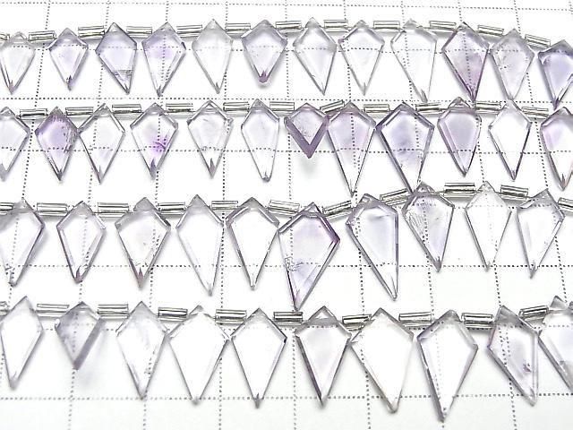 Rosa Amethyst AA++ Deformierte Diamantform 1 Strang Perlen (ca. 6 Zoll/16 cm)