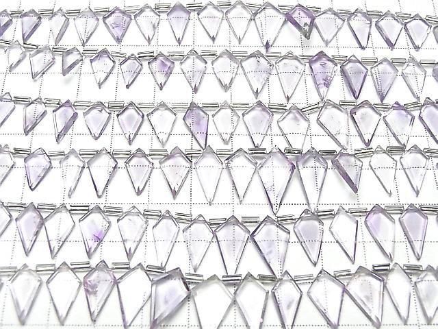 Rosa Amethyst AA++ Deformierte Diamantform 1 Strang Perlen (ca. 6 Zoll/16 cm)