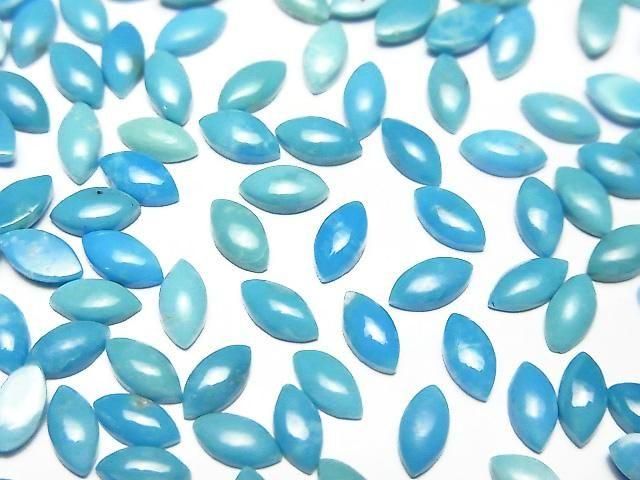 Arizona Kingman Türkis AAA- Marquise Cabochon 6x3mm 10 Stück