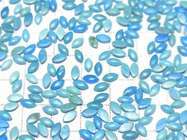 Arizona Kingman Türkis AAA- Marquise Cabochon 6x3mm 10 Stück