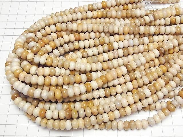 Fossilkoralle Rondelle 8,5x8,5x5mm 1Strang Perlen (ca. 15 Zoll/37 cm)