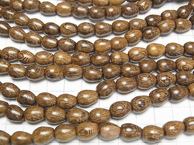 Wood Beads Vertical Hole Drop 12x9x9mm 1strand beads (aprx.15inch/38cm)