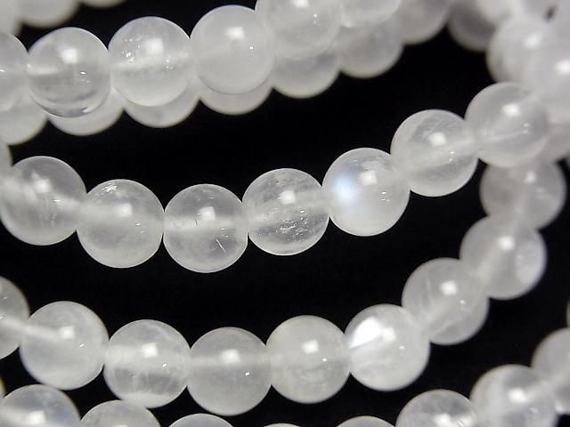 皇家藍月光石 AA 圓珠 6mm 一串 (手鍊)