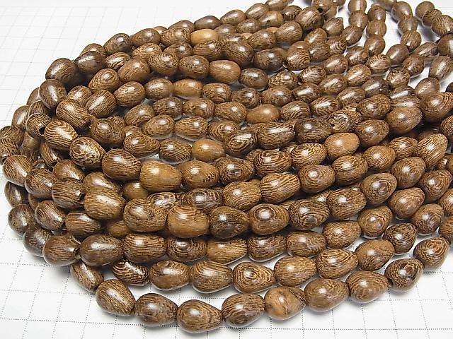 Wood Beads Vertical Hole Drop 14x11x11mm 1strand beads (aprx.15inch/38cm)