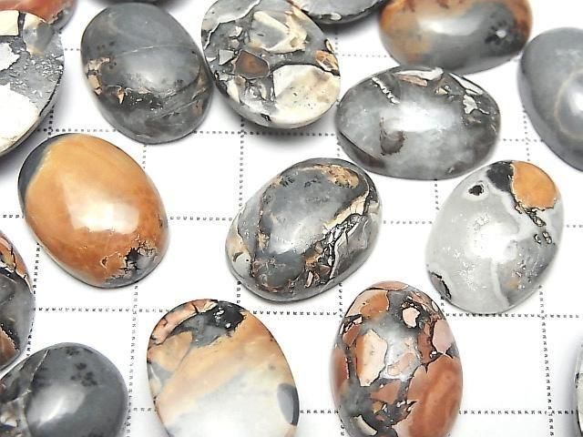 Marigano-Jaspis Oval-Cabochon 18x13mm 2Stk