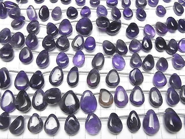 Amethyst AA++ Birnenform (Glatt) Halb oder 1Strang Perlen (ca. 17 Zoll/42 cm)