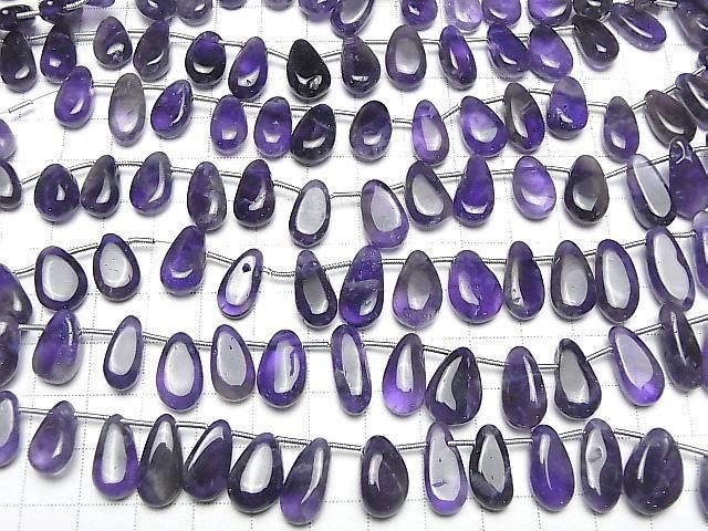 Amethyst AA++ Birnenform (Glatt) Halb oder 1Strang Perlen (ca. 17 Zoll/42 cm)