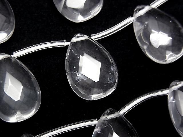 Kristall AAA- Facettierte Birnenform 18x13mm 1Strang Perlen (7Stück)