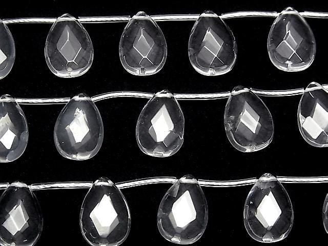 Kristall AAA- Facettierte Birnenform 18x13mm 1Strang Perlen (7Stück)