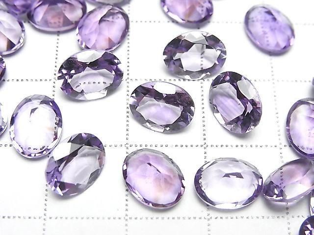 Hochwertiger Amethyst AAA lose Stein oval facettiert 9x7mm 3 Stück