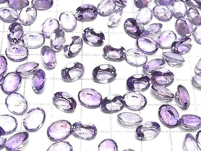 Hochwertiger Amethyst AAA lose Stein oval facettiert 9x7mm 3 Stück