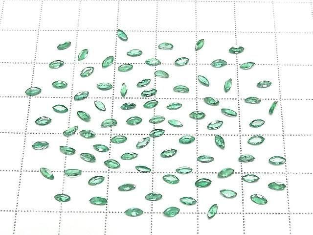 Zambia Hochwertiger Smaragd AAA Lose Stein Marquise Facettiert 4x2mm 3Stück