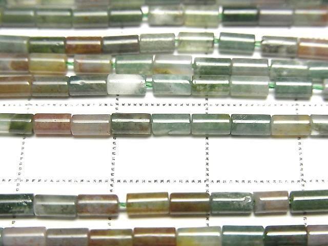 Indischer Achat Rohr 4x2x2mm 1strang Perlen (ca. 15 Zoll/36 cm)