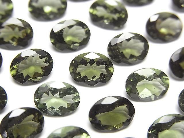 高品質捷克隕石 AAA 橢圓形刻面裸石 8x6mm 1顆