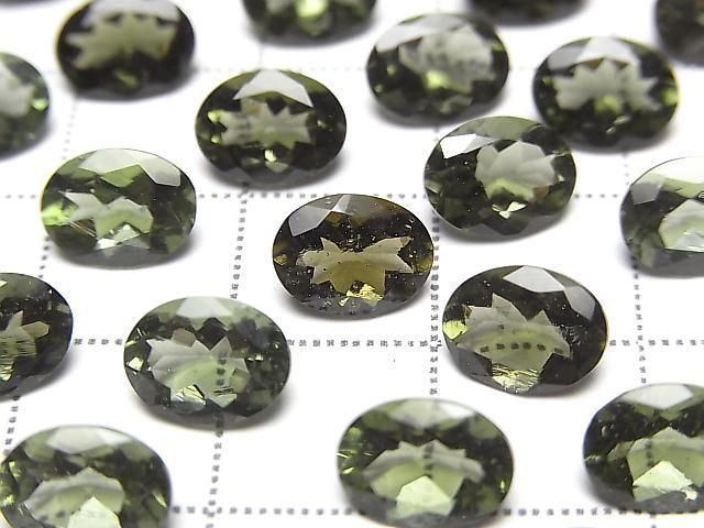 高品質捷克隕石 AAA 橢圓形刻面裸石 8x6mm 1顆