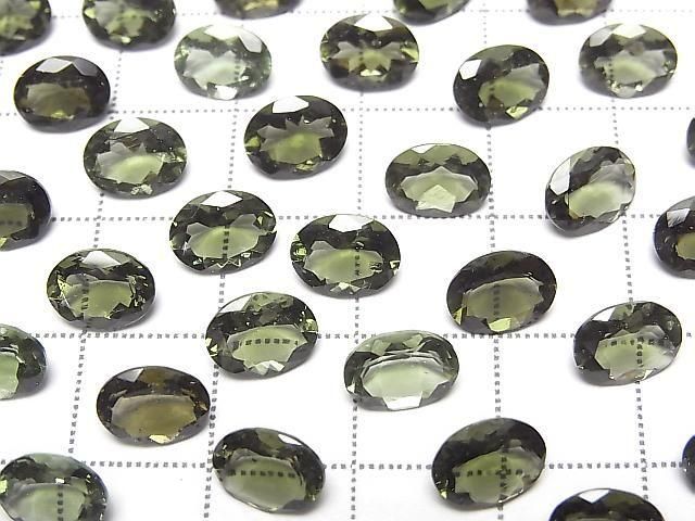 高品質捷克隕石 AAA 橢圓形刻面裸石 8x6mm 1顆