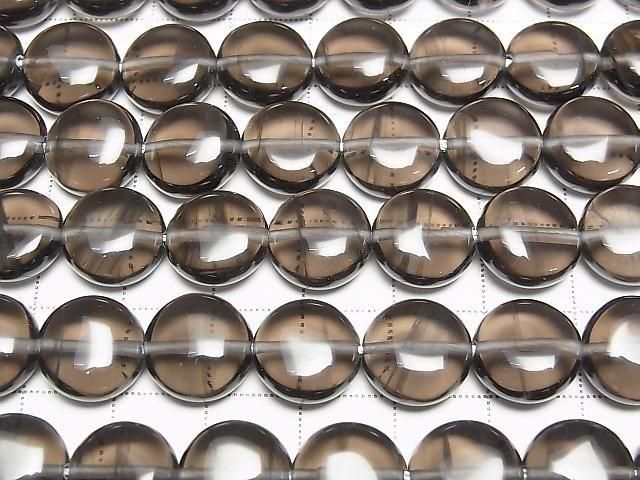Lemurischer Obsidian Coin 12x12mm halb oder 1 Strang Perlen (ca. 15 Zoll/38 cm)
