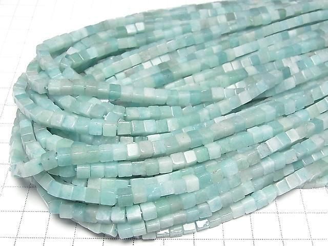 Amazonit Würfel 4.5x4.5x4.5mm 1 Strang Perlen (ca. 15 Zoll/36 cm)