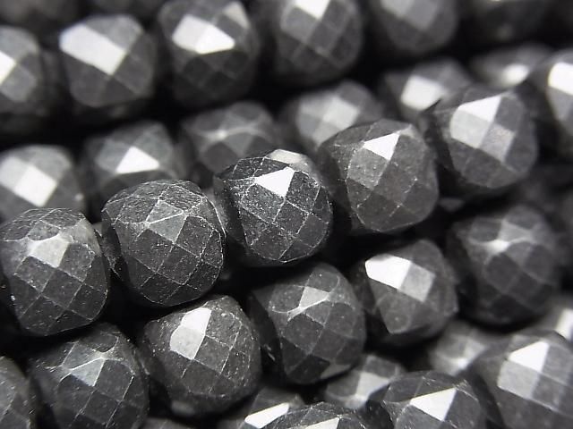 Hochwertig! Shungit AAA Würfelform 7x7x7mm halb oder 1Strang Perlen (ca. 15 Zoll/36 cm)