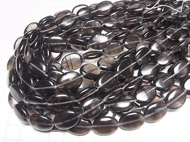 Lemurian Obsidian Oval 18x13mm halb oder 1Strang Perlen (ca. 15 Zoll/38 cm)