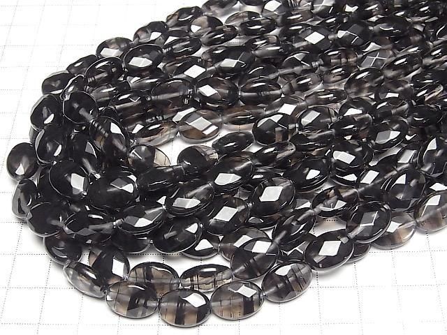 Mitternachts-Lace Obsidian facettiertes Oval 14x10mm halb oder 1Strang Perlen (ca. 15 Zoll/38 cm)