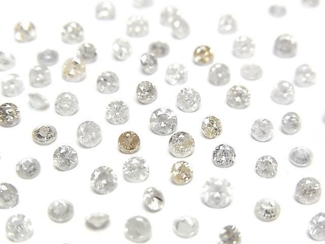 Natural Diamond Loose Stone Round Brilliant Cut 2.5x2.5mm 5pcs
