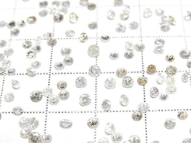Natural Diamond Loose Stone Round Brilliant Cut 2.5x2.5mm 5pcs