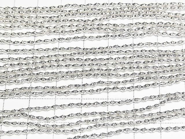 Karen Silver Conical Rondelle Beads 1.8x1.8x1.5mm White Silver 1/8 or 1-strand beads (approx. 27 inches/68 cm)