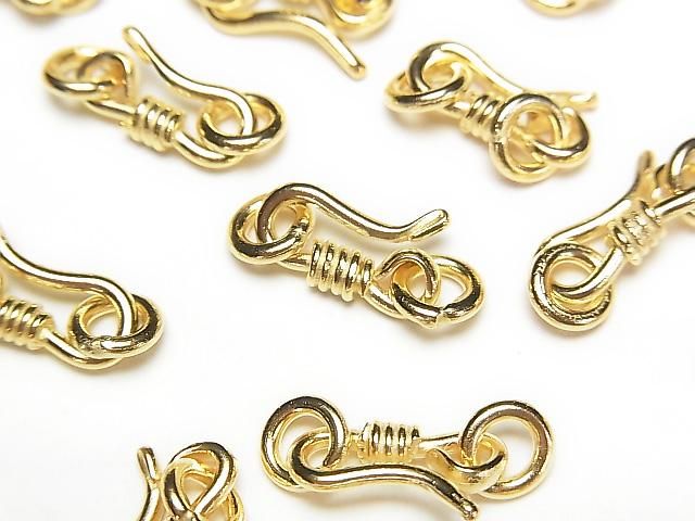 Silver925 U Hook 13x5mm with Jump Ring 18KGP 1pc