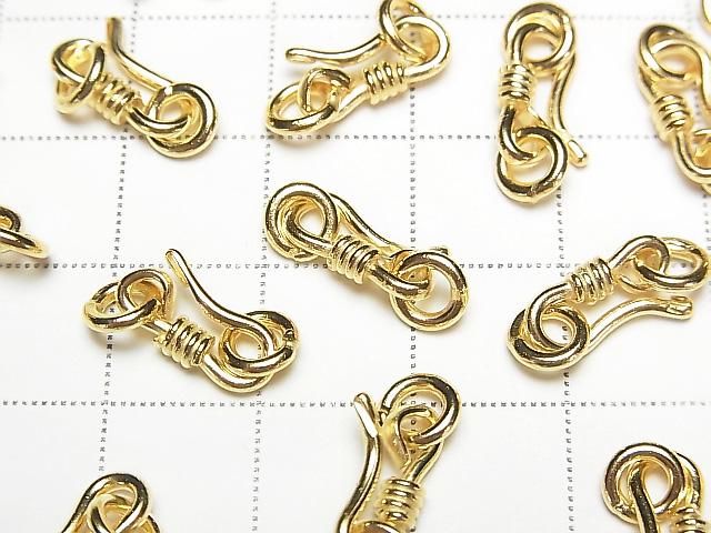Silver925 U Hook 13x5mm with Jump Ring 18KGP 1pc