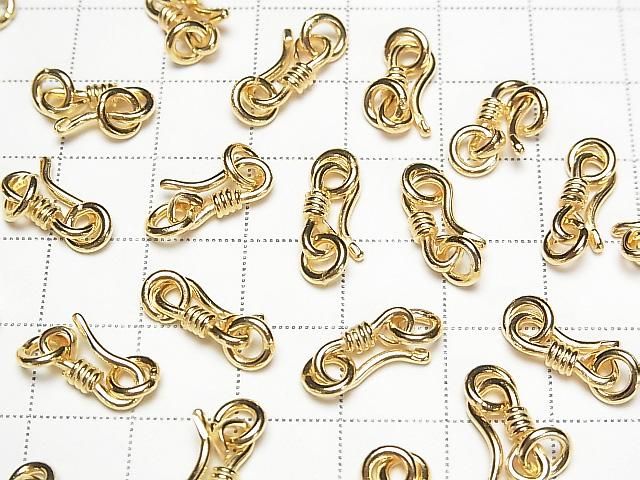Silver925 U Hook 13x5mm with Jump Ring 18KGP 1pc