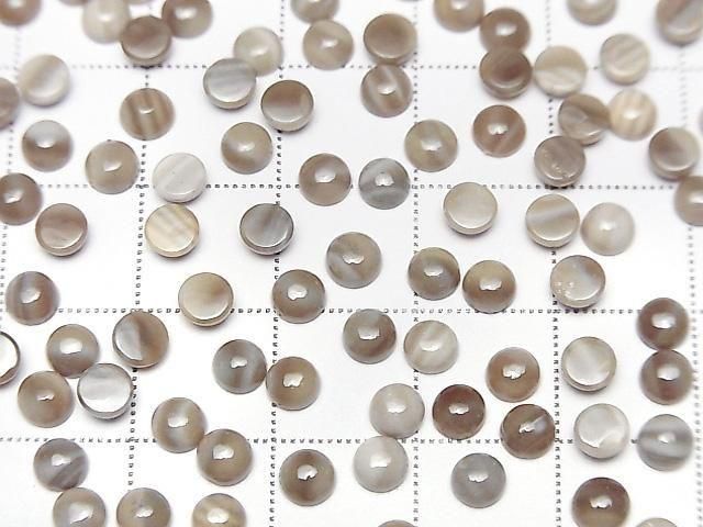 Polnischer Feuerstein Rund Cabochon 4x4mm 10 Stück