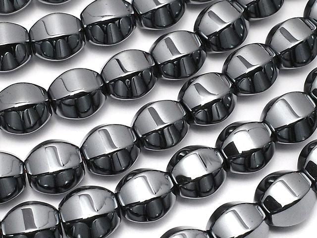 Hematite 6Faceted Round 8x8x8mm 1strand beads (aprx.15inch/38cm)