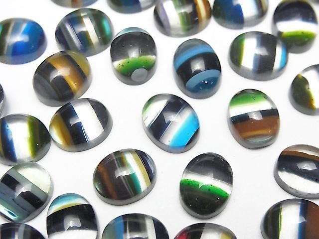 Surfite ovaler Cabochon 10x6mm 3 Stück